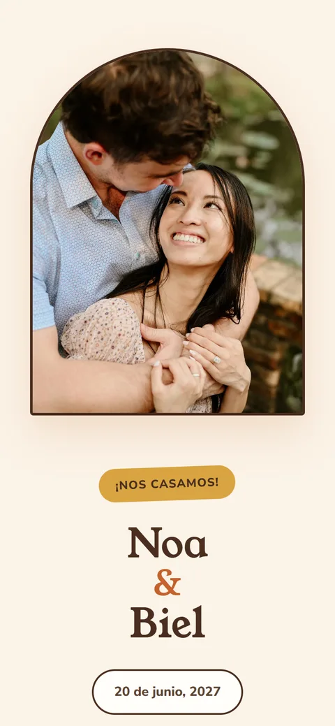 Estilo Terra para web de boda de NUO