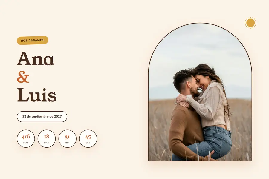 Web de boda en el estilo Terra